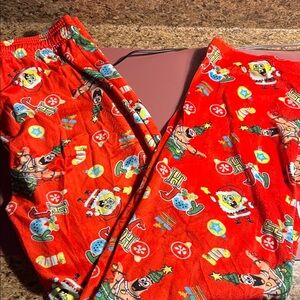 SpongeBob SquarePants Red Kids Pajama Bottoms